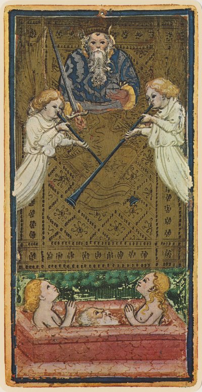 El ángel, facsímil de una carta del tarot del mazo 
